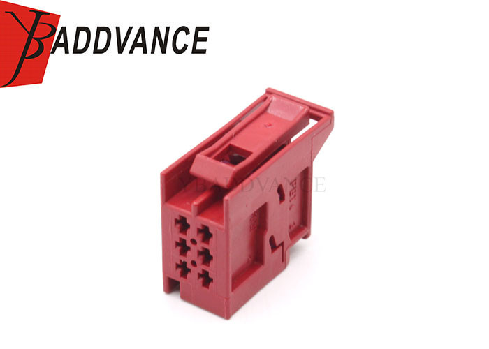 6Q0937702B Female Auto Electrical 6 Pin Flat Contact Connector For Audi