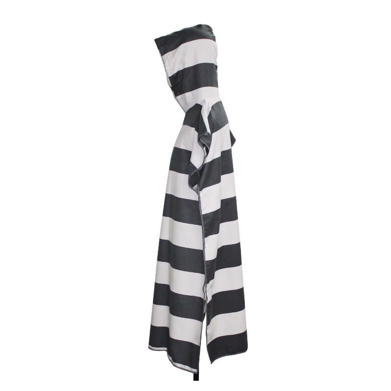 Customized Hooded Changing Microfiber Poncho Towel For Adults