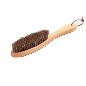 Quality Leather Shoe brush wood cleaning brush with sisal wholesale