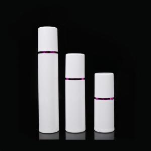 Quality Luxury Hot Stamping Airless Cosmetic Bottles Empty White Acrylic Material wholesale