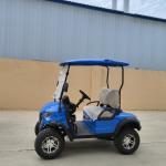 Blue Color 2 Seater Electric Off-Road Golf Cart High Power 12'' Tires 4kw Motor