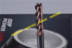 Quality 0.5 UM Grain Size AlTiN Coated CNC End Mill Milling Machine Bits Long Shank Type wholesale