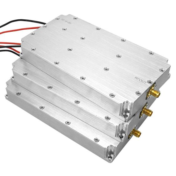 Aluminum Alloy 50W RF Amplifier Module Super Frequency Band 5000-6000MHz Signal