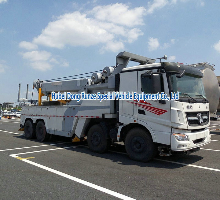 Beiben Heavy Duty Rotator Wrecker Tow Truck , 30-40 Ton Heavy Wrecker Trucks