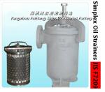 Marine JIS F7209-200-lb-type Right-angled single oil filter, angular single oil