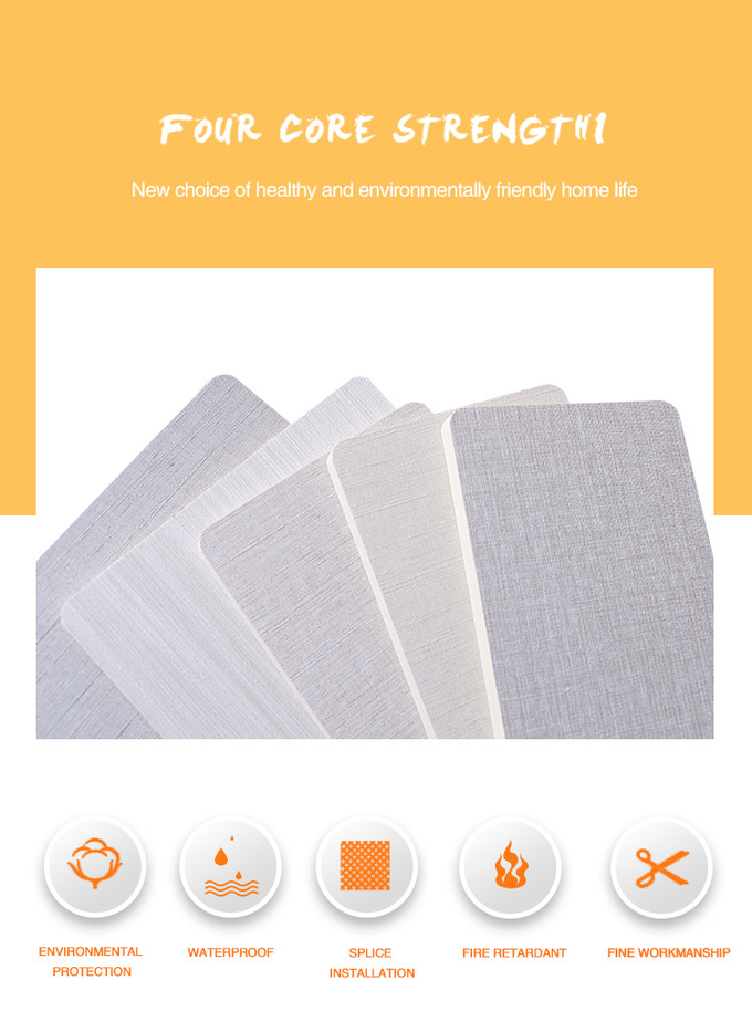 Hot Products Interior Decoration Waterproof Bamboo Charcoal Fabric Wall Panel