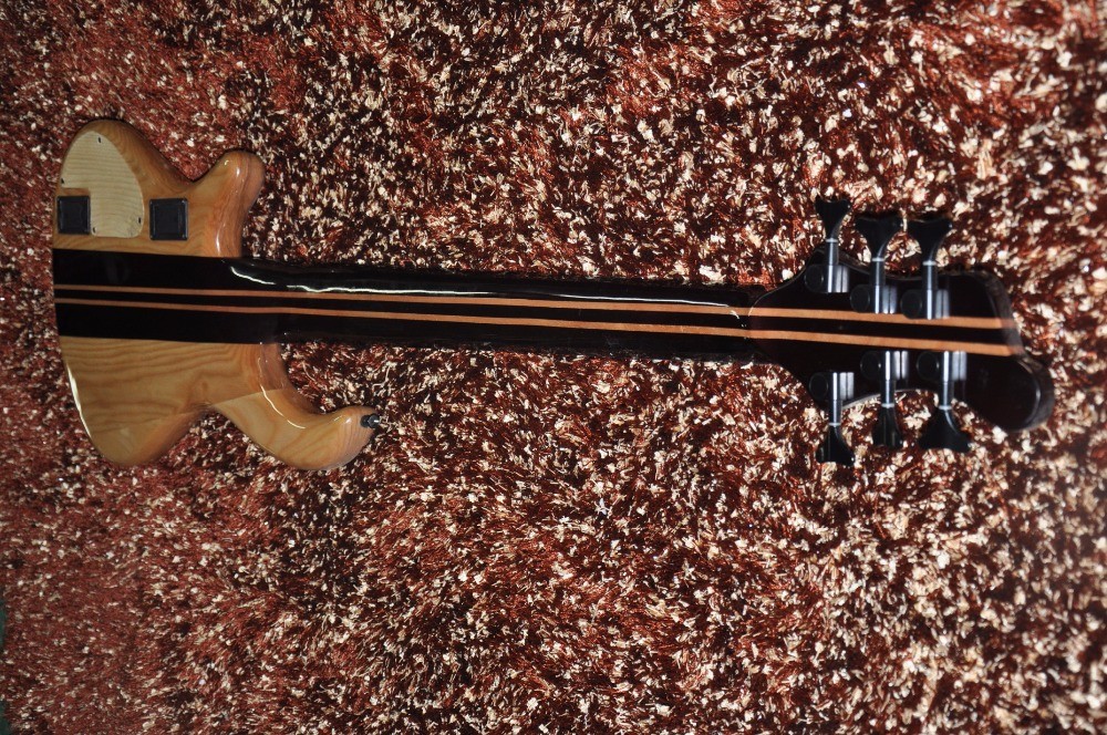 Mayones custom bass guitar 6 string electric bass guitar Neck through body Alder with flamed maple Active pickups