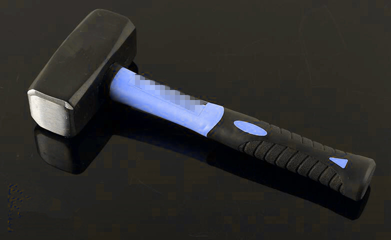 Double Color TPR Handle Stoning hammer(XL0062) with painted surface and good price