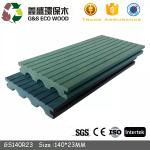Insect Proof 150mm WPC Decking Boards Solid Wood Plastic Composite Without Nail