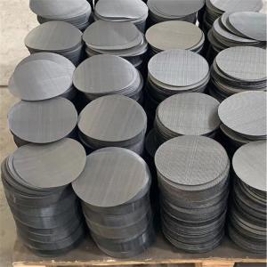Quality Dutch Weave Black 5mm Wire Mesh Disc For Rubber Filter wholesale
