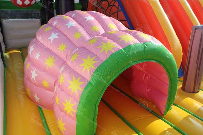 Halloween Witch Theme Kids Blow Up Bounce House With Customized Size