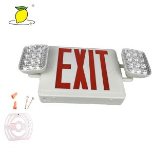Quality Professional LED Emergency Lighting Fire Exit Signs With Twin Spotlight wholesale