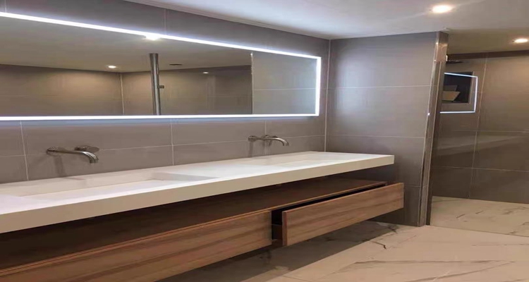 Create A Modern Look In Your Bathroom With Plywood Wall Vanity Cabinet And Led Mirror