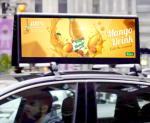 ODM Exterior Rear Window Car Top Led Display Commercial Taxi Advertising Screens
