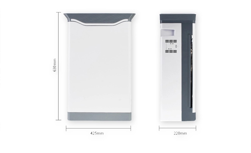 Home UV Sterilizer 66dB 65W Smart Air Purifier App remote control