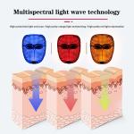 Rechargeable LED Light Photon Therapy Face Mask Wrinkle Removal Facial Beauty