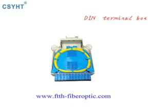 Quality 6LC DX / 12SC SX FTTH Fiber Optic Terminal Box DIN Rail Mounted Aluminum type wholesale