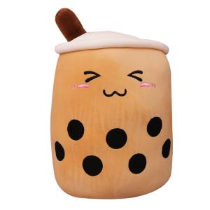 Quality Cloud Like Touch Washable Plush Milk Tea Cup Pillow wholesale