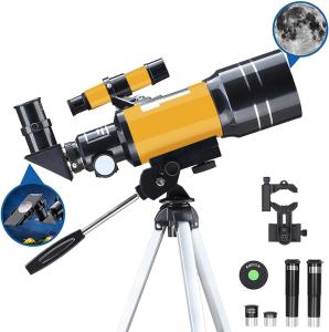 Quality Eyepice 70x300mm Refractor Telescope For Astronomy wholesale