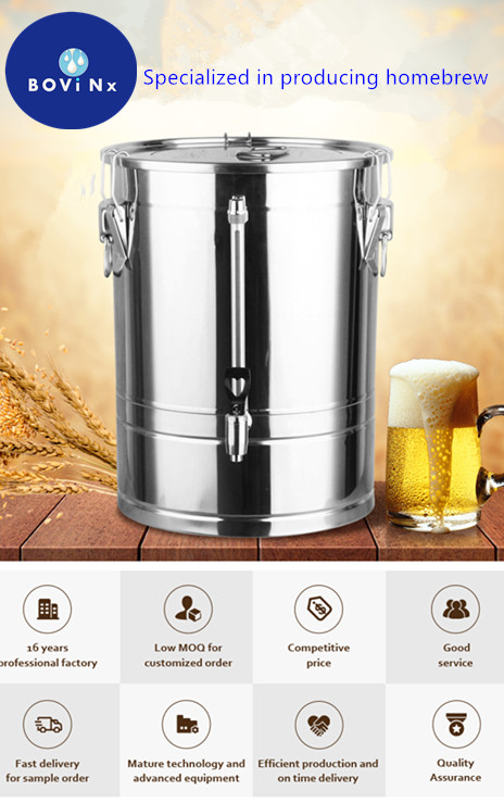 Homebrewing Stainless Steel Conical Fermenter OEM Fermentation Tank With Tube