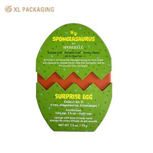 Quality Easter Egg Shaped Open Lid Gift Boxes Rigid Cardboard Kids Gift Packaging Paper Box wholesale