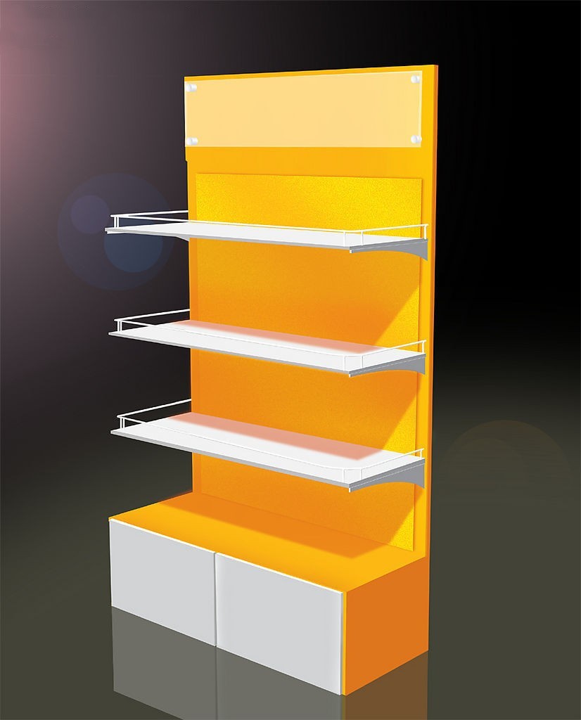 Customized supermarket 4 tiers water bottle metal floor display stand