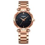Elegant Appearance Quartz Ladies Watch 30M Waterproof Sky Starry Dial