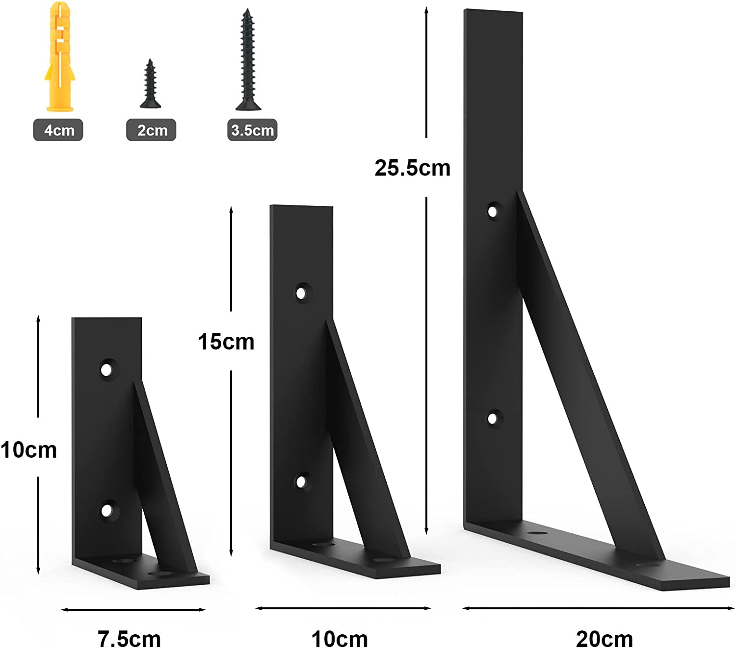 Steel Support Bracket for Wall Mounting Standard Metal Fabrication Angle Bracket