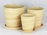 Single Quantity Handcrafted Ceramic Containers Drainage For Flourishing Plants