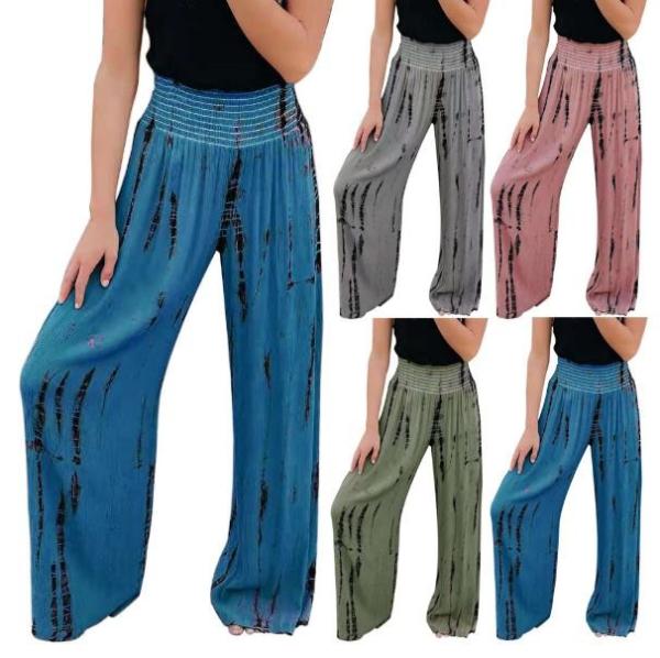 Small Batch Clothing Manufacturers Fashion Elastic High Waist Pocket Wide Leg
