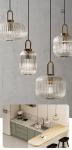 Mid century pendant light retro design glass lampRestaurant Hotel Simple