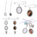 Sublimation Pendant Brooch Customized Sublimation Metal Brooches
