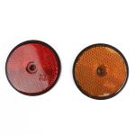 Scratch Resistant Trailer Reflectors Safety Warning Sign High Reflection