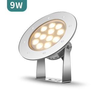 Quality 9W 850LM 6500K Underwater LED Spotlights Warm White SS316L DC24V wholesale