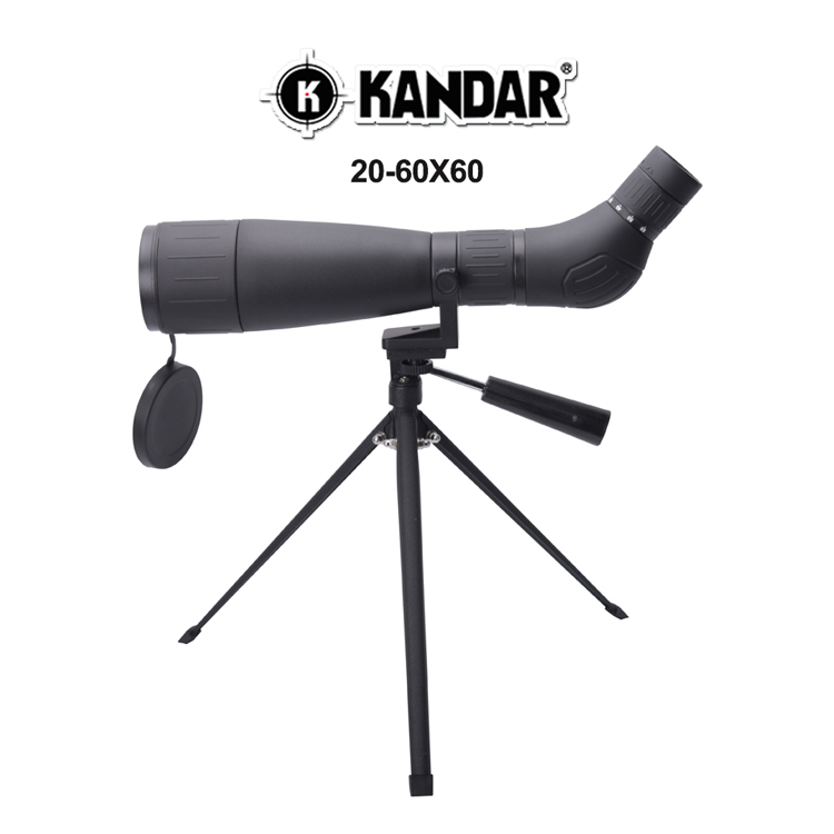 Tripod Adapted 20-60X60 Wide View Monocular Spotting Scope with 60mm Objective Diameter