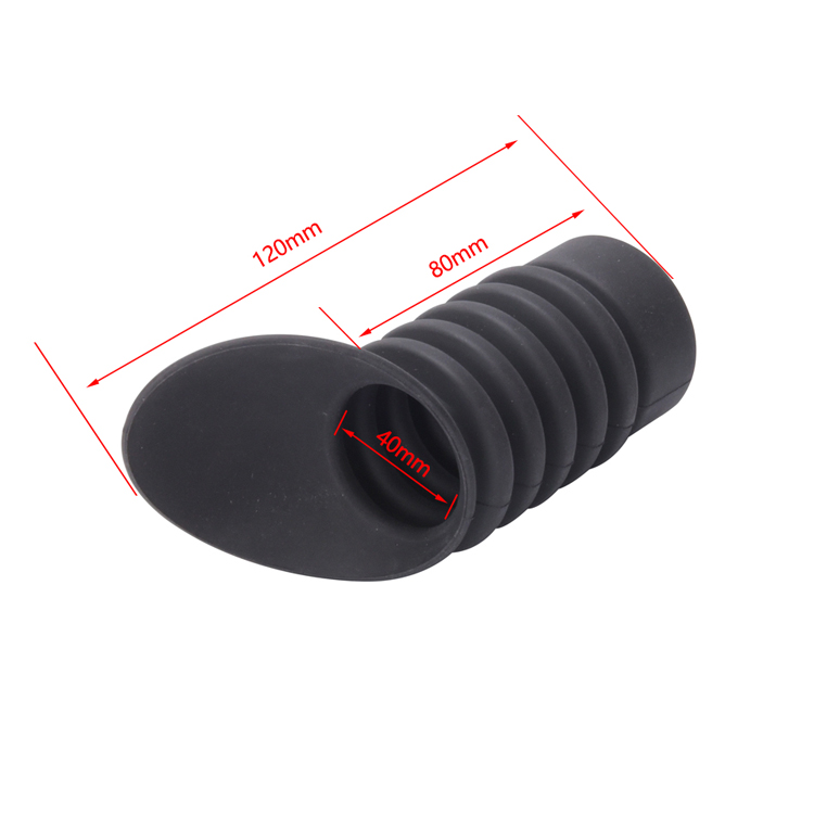 Soft Rubber Eye Safe Cover for Hunting Optic Scope 120mm Total Length 60g Bevelling