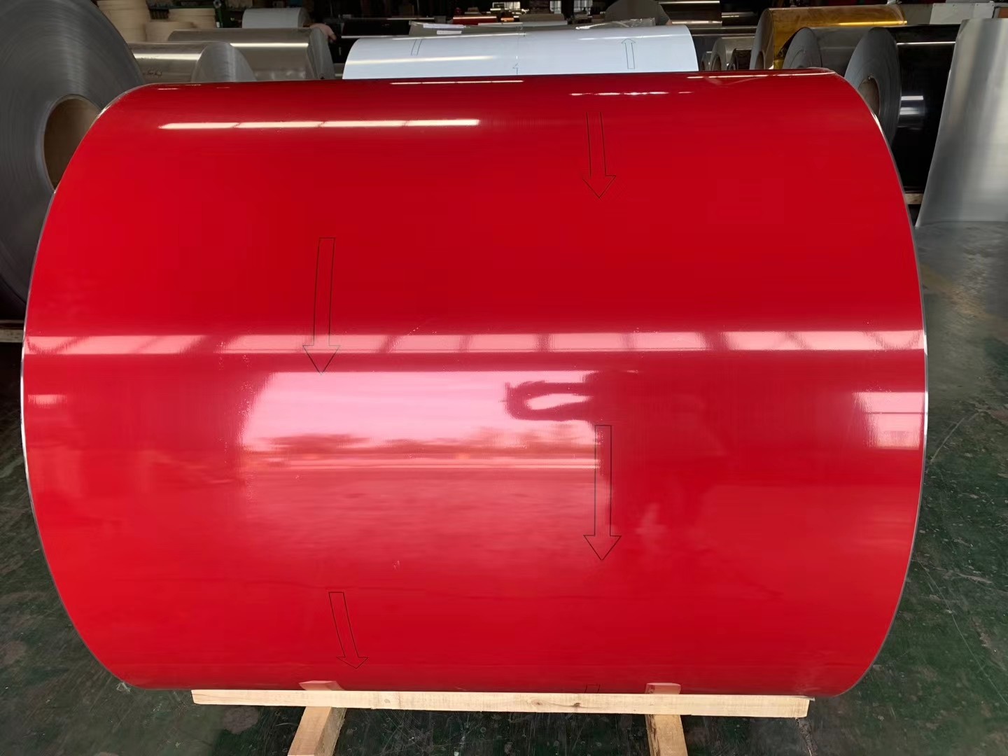 T351 Temper Pvdf Color Coated Aluminum Coil 3004 Golden Color