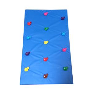 Quality Outdoor Toddler Rock Climbing Wall / Backyard Rock Climbing Wall With Horizontal Bar wholesale