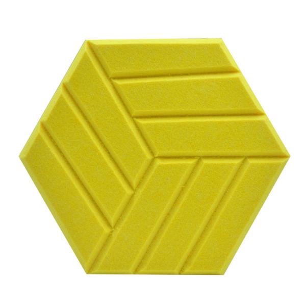 10mm Hexagon Acoustic Panel Felt PET Sound Absorbing Panels For Home Office