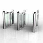 35p/m SU304 Waist Height Turnstile With 600mm Lane