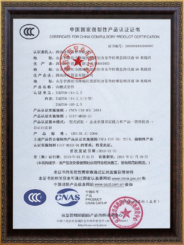 XGQT08-114-2.5 Thread Coupling Flange Pipe Fittings Threaded Socket Welding