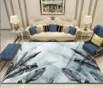 Sofa Bedroom And Living Room Floor Carpets Simple Flower And Grass Crystal