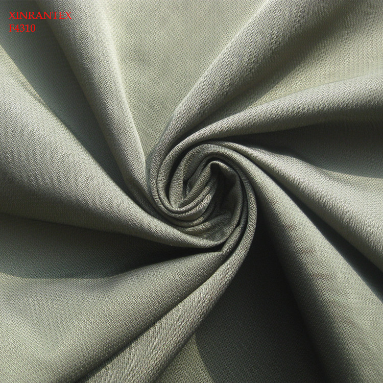 F4221 100%polyester imitation memory fabric 75DX75D wr pu coating for jacket