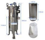 62KG Type 304 SS Duplex Bag Filter Vessel for Filtration in Your Manufacturing