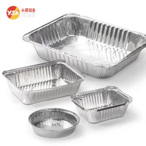Quality Custom Disposable Aluminum Foil Container And Lids Printing 450ml wholesale