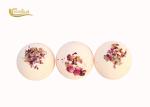 OEM Luxury Bath Bombs , Natural Organic Bath Bombs With Flower Petals