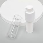 Airless Round Shape Double Wall PET Plastic Bottle 15ml 30ml 50ml Transparent