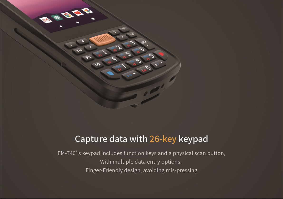 Industrial Android Barcode Scanner PDA with Rugged Design and Waterproof Communication