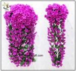 UVG artificial flowers wholesale hanging silk violet wreath for wedding flower