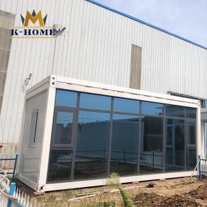 Quality 20Ft Sandwich Panel Container House With Glass Curtain Wall wholesale